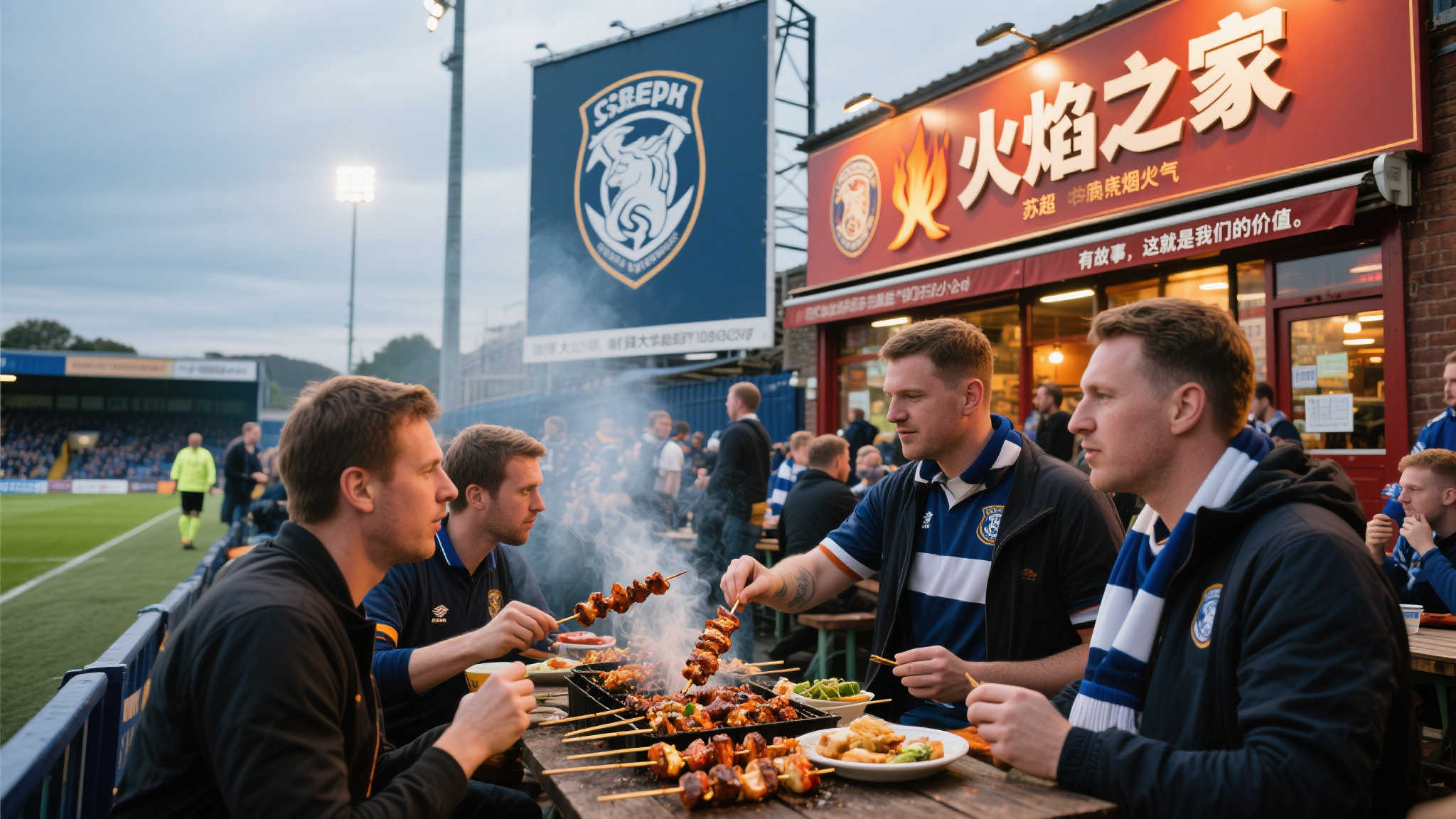苏超”新风尚!烧烤店成唯一个体户赞助商,诠释接地气真谛 苏超”新风尚!烧烤店成唯一个体户赞助商,诠释接地气真谛